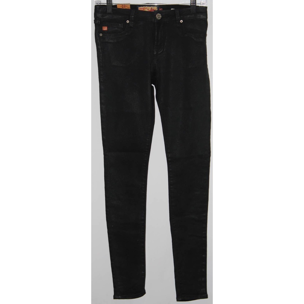 Womens Dear John Metro Jegging Smokey Black Pants Skinny Jeans Size 26 / 2 - NWT